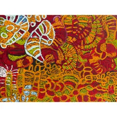 Kuntjiriya Mick, (Language group: Pitjantjatjara), synthetic polymer paint on canvas