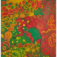 Wingu Tingima, (Language group: Pitjantjatjara), synthetic polymer paint on canvas
