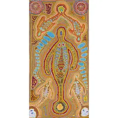 Justin Hayes, (Language group: Eastern Arrernte), synthetic polymer paint on canvas