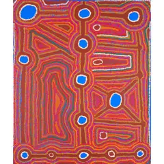 Hector Burton, (Language group: Pitjantjatjarra), synthetic polymer paint on linen