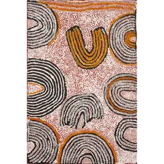 (Language group: Pintupi) by Naata Nungurrayi, synthetic polymer paint on linen, sold Aug 2026