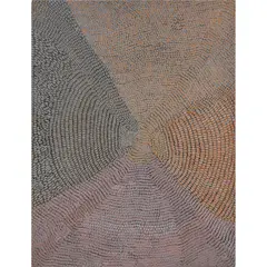 Lena Skinner Ngal, (Language group: Alyawarr), synthetic polymer paint on linen