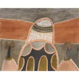Hector Jandany, (Language group: Gija), natural ochre and pigments on canvas