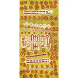Ngoia Pollard Napaltjarri, (Language group: Luritja), synthetic polymer paint on linen