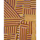 Lynette Corby Nyngurrai, (Language group: Luritja/Warlpiri), synthetic polymer paint on linen