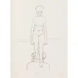 John Brack, Seated Nude, 1986, lithograph, ed. A/P