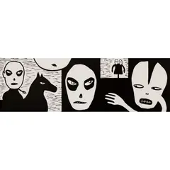 Rona Green, Non Compos Mentis, 2000, linocut, ed. 2/40