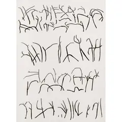 G W Bot, Glyphs, 2007, linocut, ed. 2/40