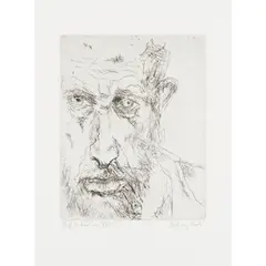 Anthony Lusk, Self Portrait No. XXVI, etching, ed. 70/100