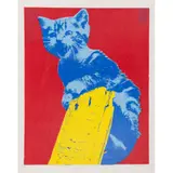 Maria Kozic, Meow, 1983, screenprint, ed. 30/60