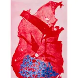Chris de Rosa, Gigartina Tetra Spongia, 2019, intaglio and papercut collage, ed. 1/30