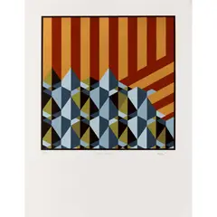 The Stack by Katy Mutton, 2016, screenprint, ed. 2/30, sold Jun 2026