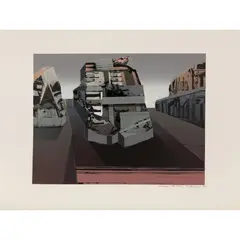 Jan Senbergs, Council Print, 1977, screenprint, ed. 3/40