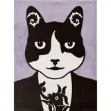 Rona Green, Cheeky Clive, 2016, handcoloured linocut, ed. 2/30