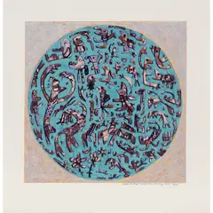 Clinton Barker, Caterpillar Morning, 2015, screenprint, ed. 2/44