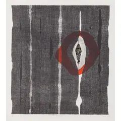 Annette Cook, Striated Pardalote Net, 2015, etching, aquatint, linocut and stencil, ed. 2/30