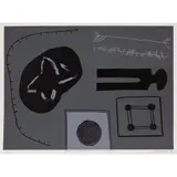 Allan Mann, Manifest of Captured Relics, Customs and Tokens, 1994, screenprint, ed. 2/30
