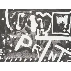 Sandy Bruch, 100x100 Print, 1988, lithograph, ed. 37/100