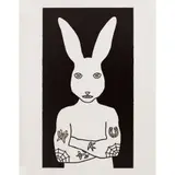 Rona Green, Slim, 2005, linocut and watercolour, ed. 2/40