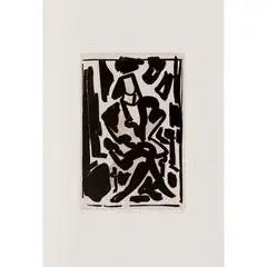 Ian Armstrong, The Italian Model, 1987, woodcut, ed. 2/30