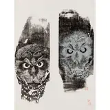 Lesbia Thorpe, Barn Owls, 1983, woodcut, ed. 6/15