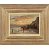 Daniel Sherrin, Sunset After Rain, Hastings, oil on board