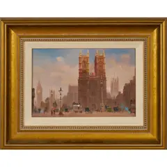 George Hyde Pownall, Westminster Abbey, oil on board