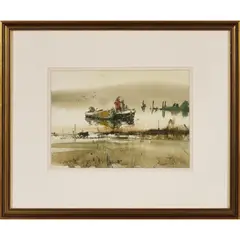 Firstlight by Alexander Hills, 1981, watercolour on paper, sold Jul 2026