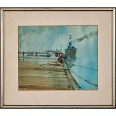 Chaynes Boat, Whaler's Return by Alexander Hills, watercolour on paper, sold Jul 2026