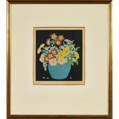 Hall Thorpe, Forget Me Nots, woodcut