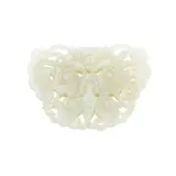 * Please note this lot is offered no reserve. by Qing Dynasty A Chinese Celadon White Jade Carved Butterfly Pendant, sold Aug 2026