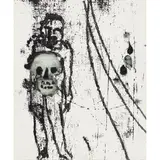 (Figure and Skull) by Sidney Nolan, 1965, mixed media on paper, sold May 2026