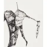 (Homage to Giacometti) by Sidney Nolan, c.1955, ink on paper, sold May 2026