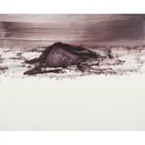 (Drought Carcass) by Sidney Nolan, c.1961, mixed media on paper, sold May 2026