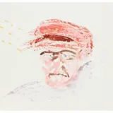 Sidney Nolan, (Man in a Cap), c.1965, monotype and mixed media on paper