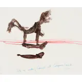 Sidney Nolan, Fish in Water, Camel at Coopers Creek, mixed media on paper