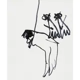 Sidney Nolan, (Hanged Figure and Pierced Feet), mixed media on paper