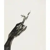 (Hand Holding a Branch) by Sidney Nolan, mixed media on paper, sold May 2026