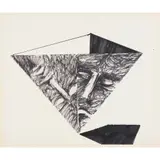 (Homage to Mantegna) by Sidney Nolan, c.1955, ink and collage on paper, sold May 2026