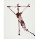 (Crucifixion) by Sidney Nolan, 1962, mixed media on paper, sold May 2026