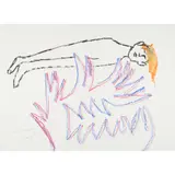 Sidney Nolan, The Bush Cries out in Pain, Dante Divine Comedy, 1982, crayon on paper