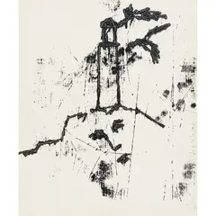 (Lighthouse and Face) by Sidney Nolan, c.1965, transfer drawing on paper, sold May 2026