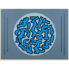 Alun Leach-Jones, The Blue and the Grey, 1970, screenprint, ed. 6/40