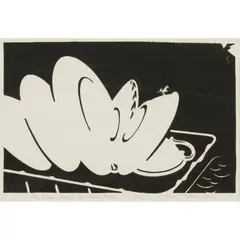 Eric Anchor Thake, An Opera House in Every Home, 1972, linocut 23/100