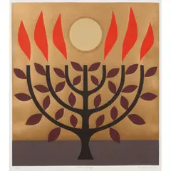 John Coburn, Tree of Life, 1981, screenprint, ed. 42/50