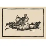 Napier Waller, Ducks, 1923, linocut, ed. 11/35
