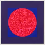 Alun Leach-Jones, Pink Disc, 1967, screenprint, ed. 5/20