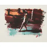 Euan MacLeod, Moon B1, 1991, lithograph, ed. 4/24