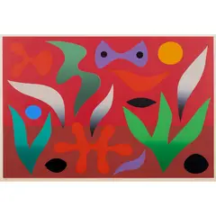 John Coburn, Summer Garden, 1976, screenprint, ed. A/P