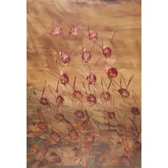 (Wildflowers) by Sidney Nolan, 1986, mixed media on gloss paper, sold Jul 2026